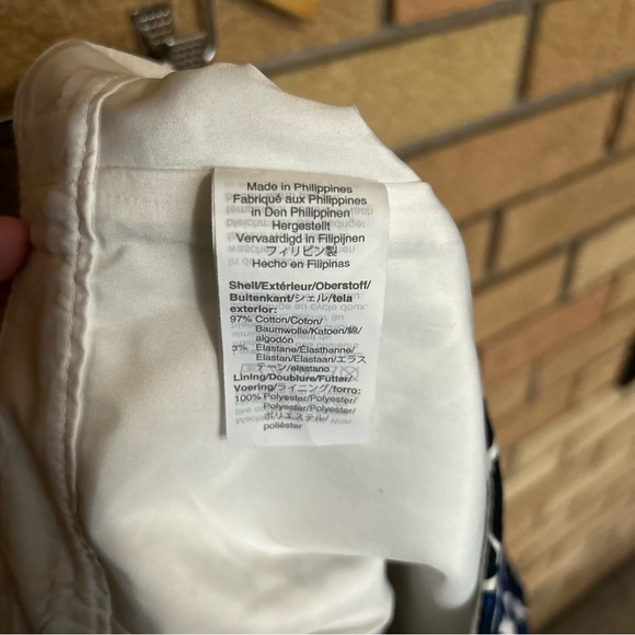 J. By J. Crew Pencil Mini Skirt Size 2 Blue & White Floral Design - Picture 6 of 6